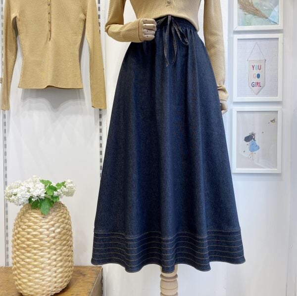 Kot Kumaş Antrasit Zeran Etek