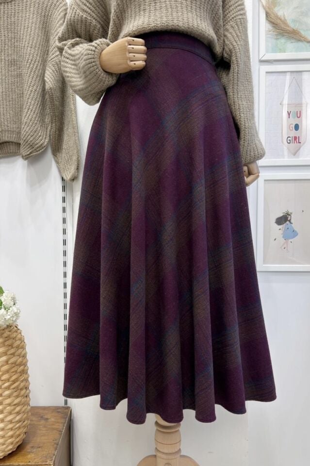 Mor Ekoseli Serena Etek