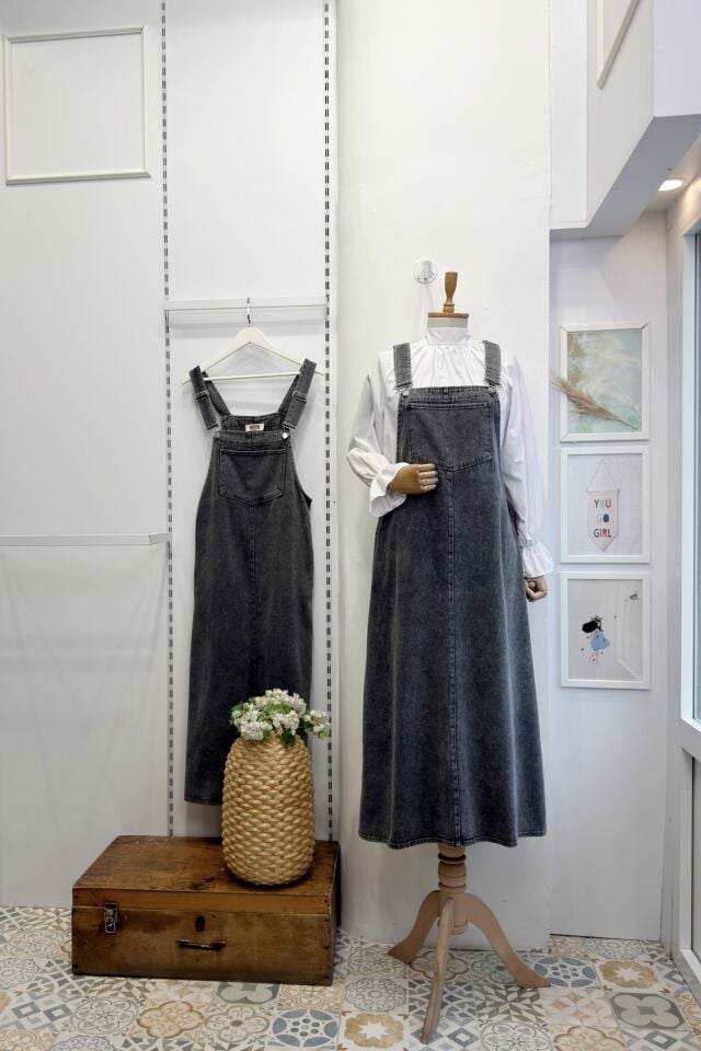 Antrasit Jardinier Kot Salopet