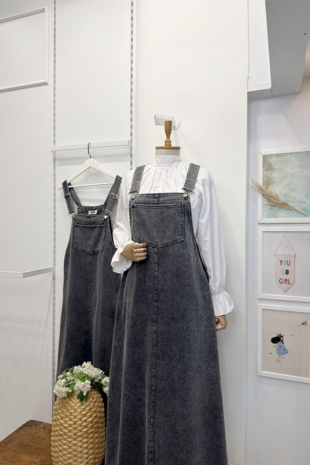 Antrasit Jardinier Kot Salopet