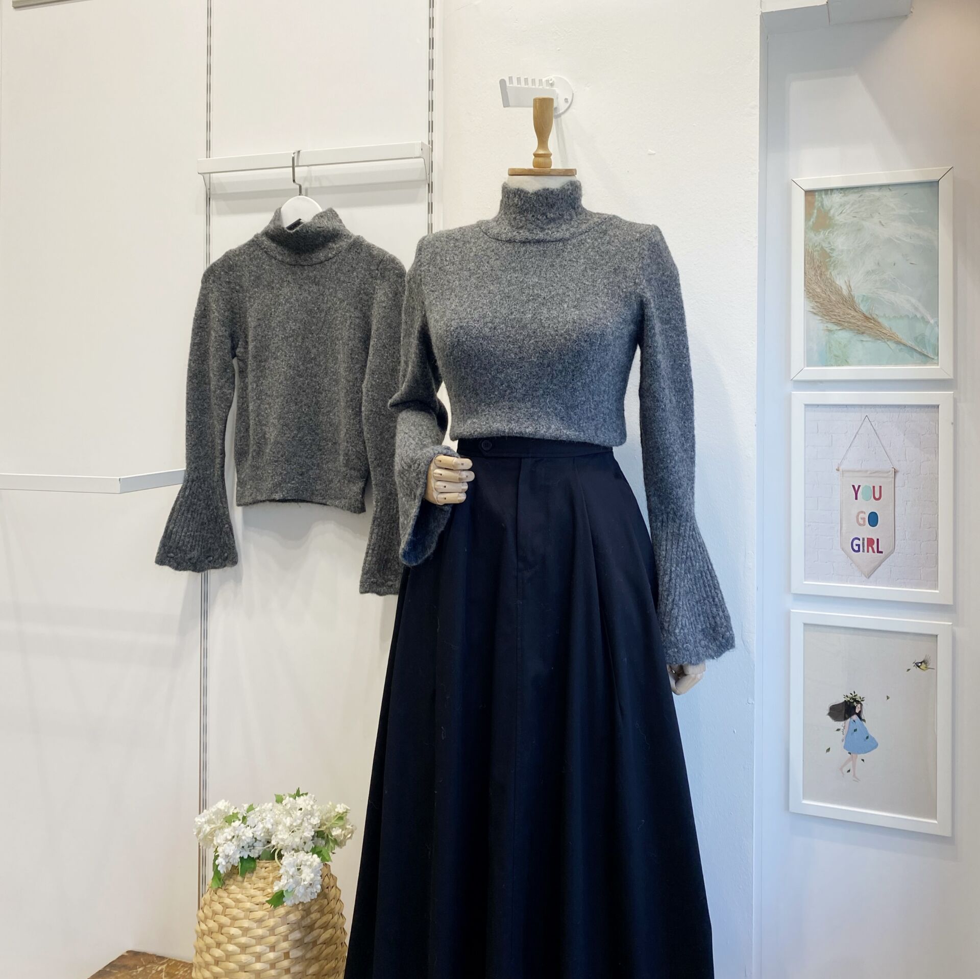 Antrasit Kol Detaylı Crimson Kazak