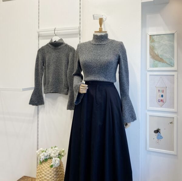 Antrasit Kol Detaylı Crimson Kazak