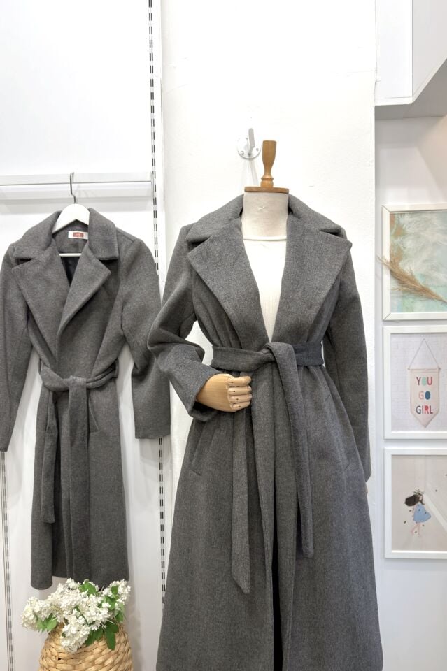 Antrasit Silvana Kaşe Kaban