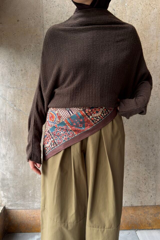 Yeşil Poplin Kumaş Vira Pantolon