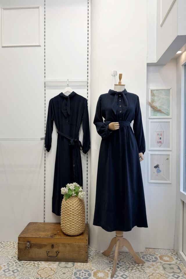 Lacivert Modal Kumaş Ruth Elbise