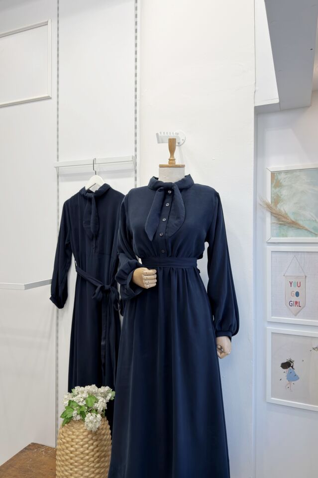 Lacivert Modal Kumaş Ruth Elbise