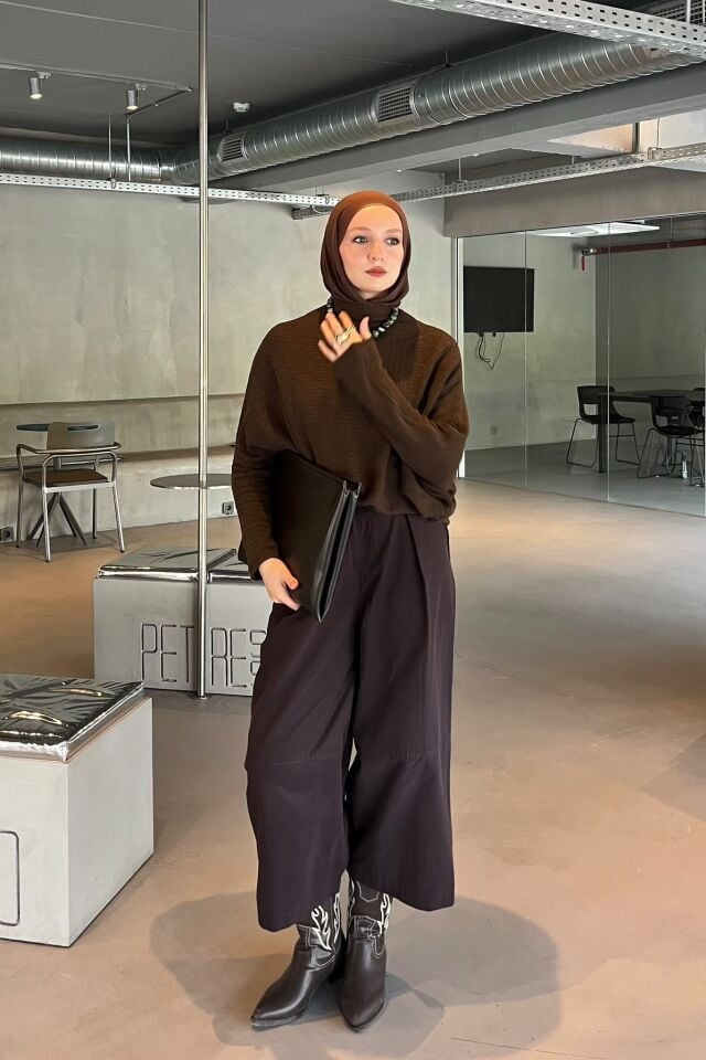 Faya Girls x Acı Kahve Poplin Kumaş Dimni Pantolon