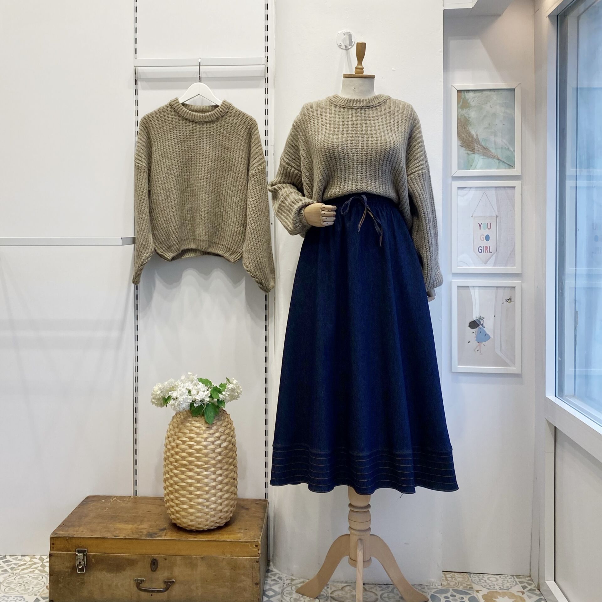 Kot Kumaş Lacivert Zeran Etek