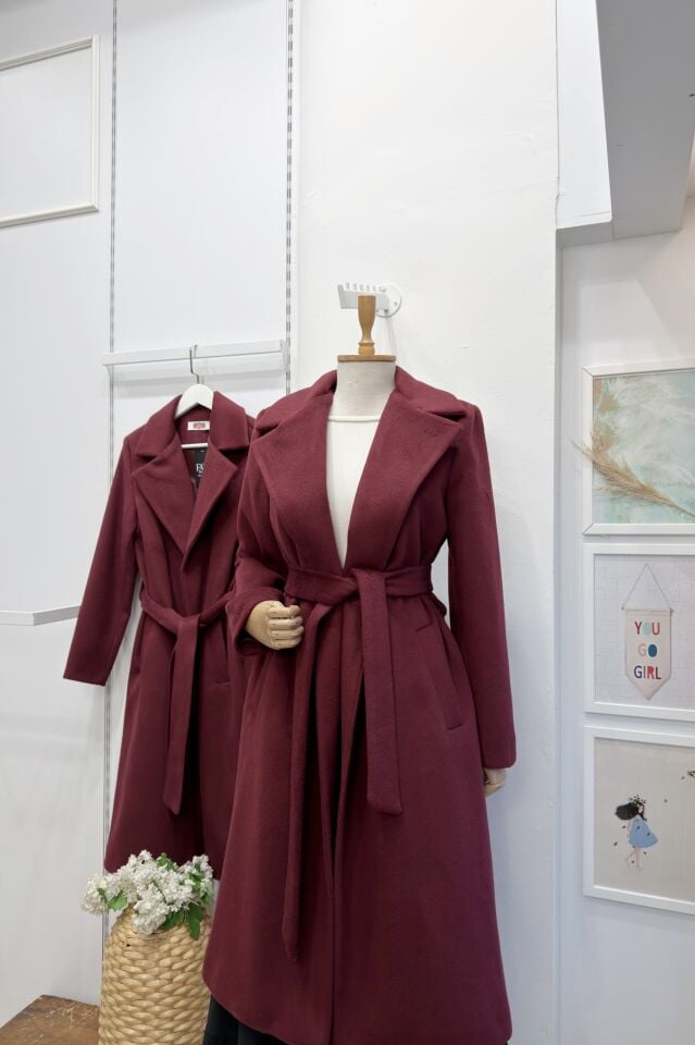 Bordo Silvana Kaşe Kaban