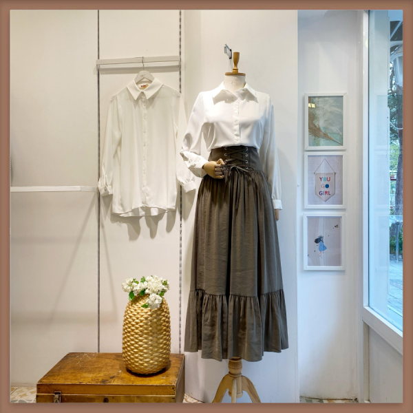 Haki Yeşili Juliet Model Etek