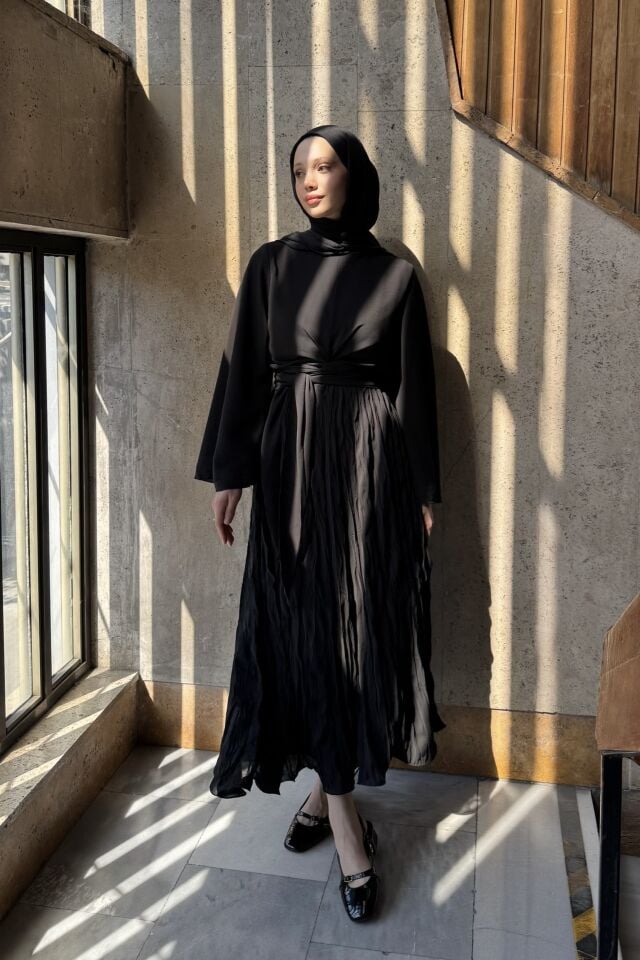 Siyah Şifon Cote Takım