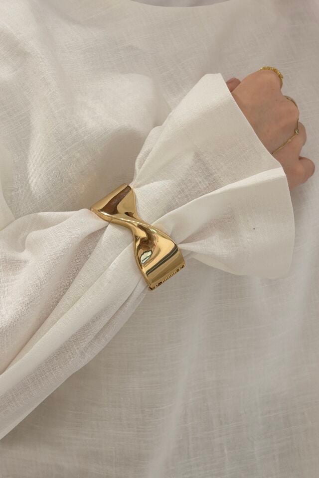 Gold Nova Dalgalı Bileklik