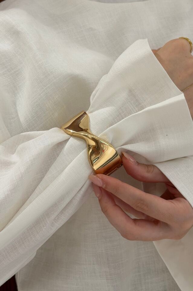 Gold Nova Dalgalı Bileklik
