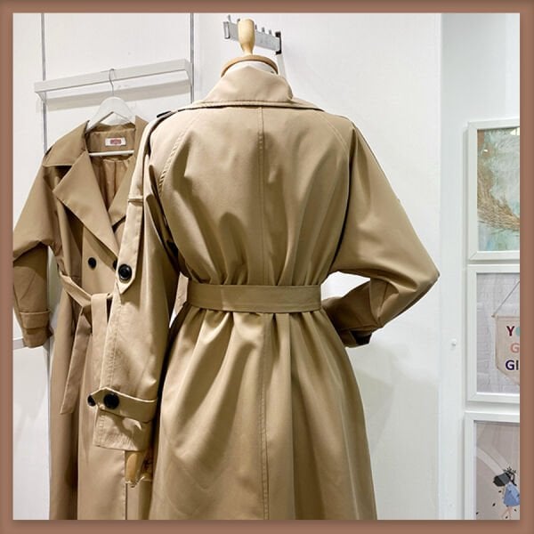 Sütlü Kahve Pardesü Model Trençkot