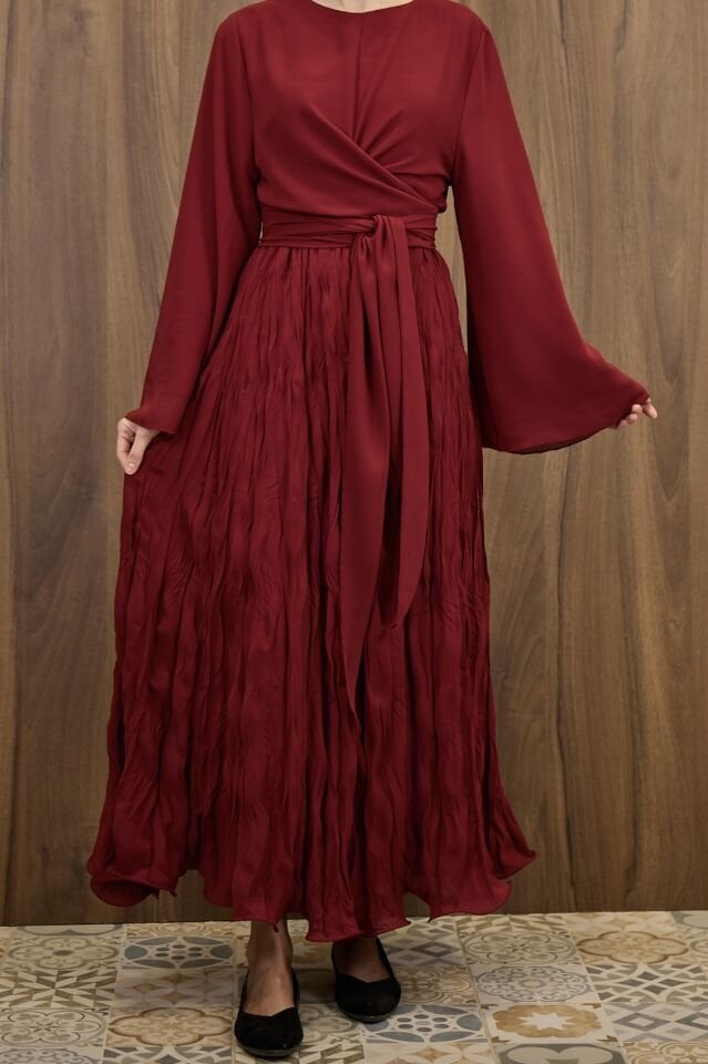 Bordo Şifon Cote Takım