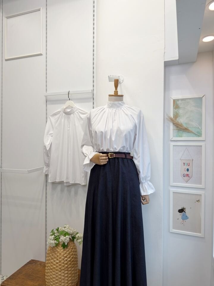 Beyaz Poplin İçlik