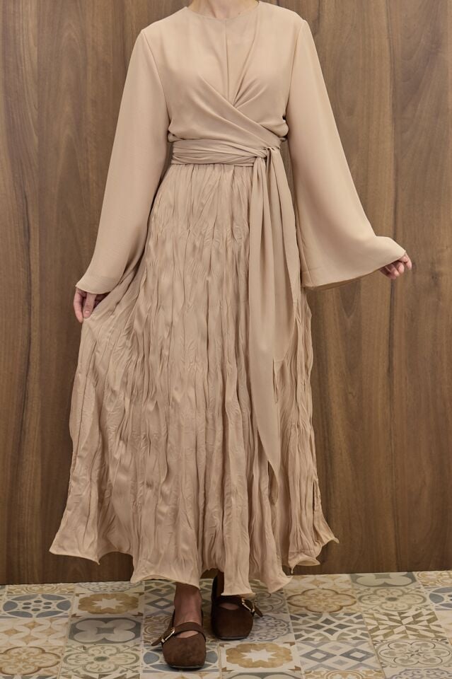 Bej Şifon Cote Takım