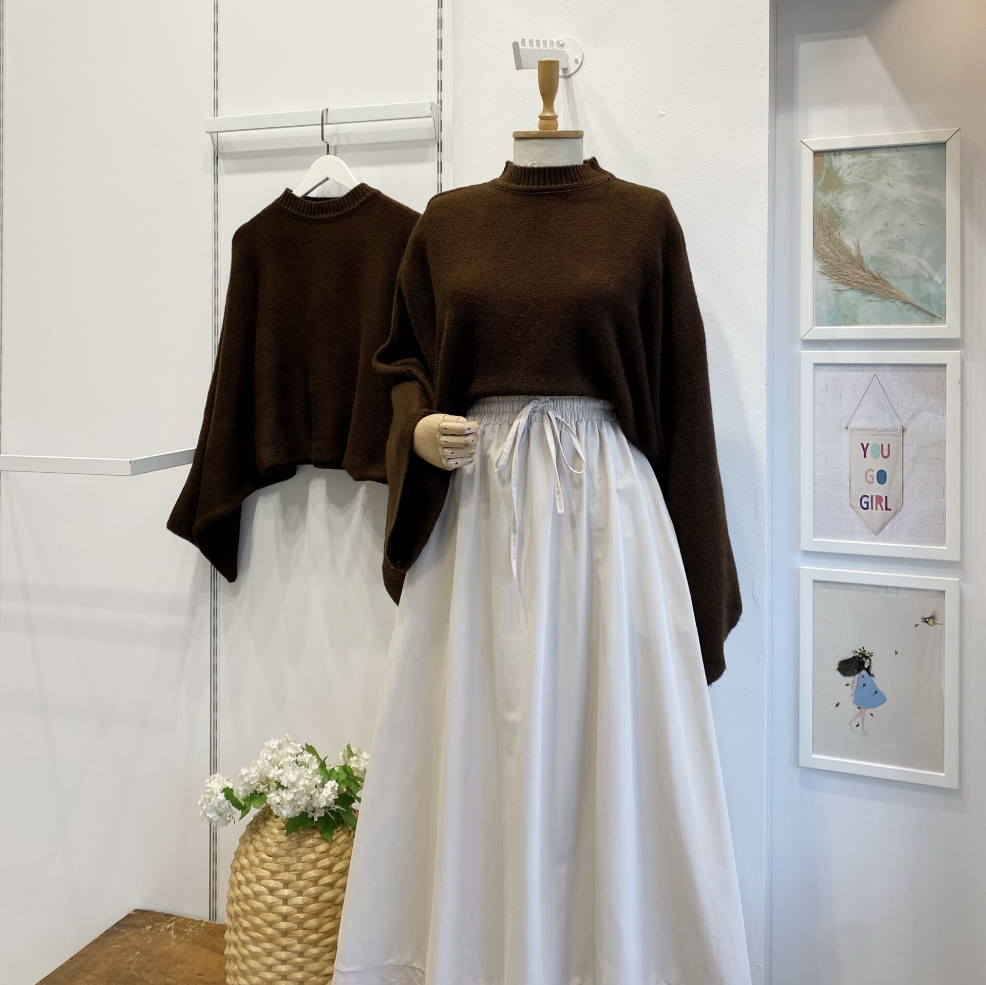 Kahverengi  Oversize Rosella Kazak