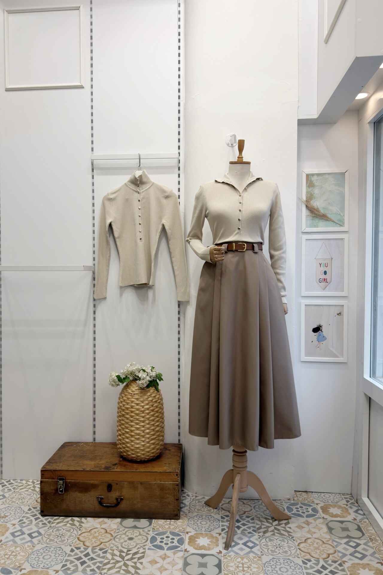 Koyu Vizon Kemerli Arain Etek