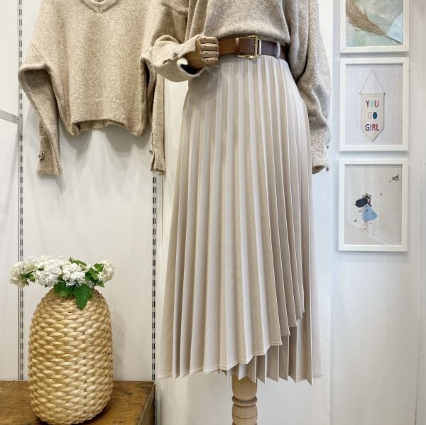 Piliseli Krem Odette Crep Etek