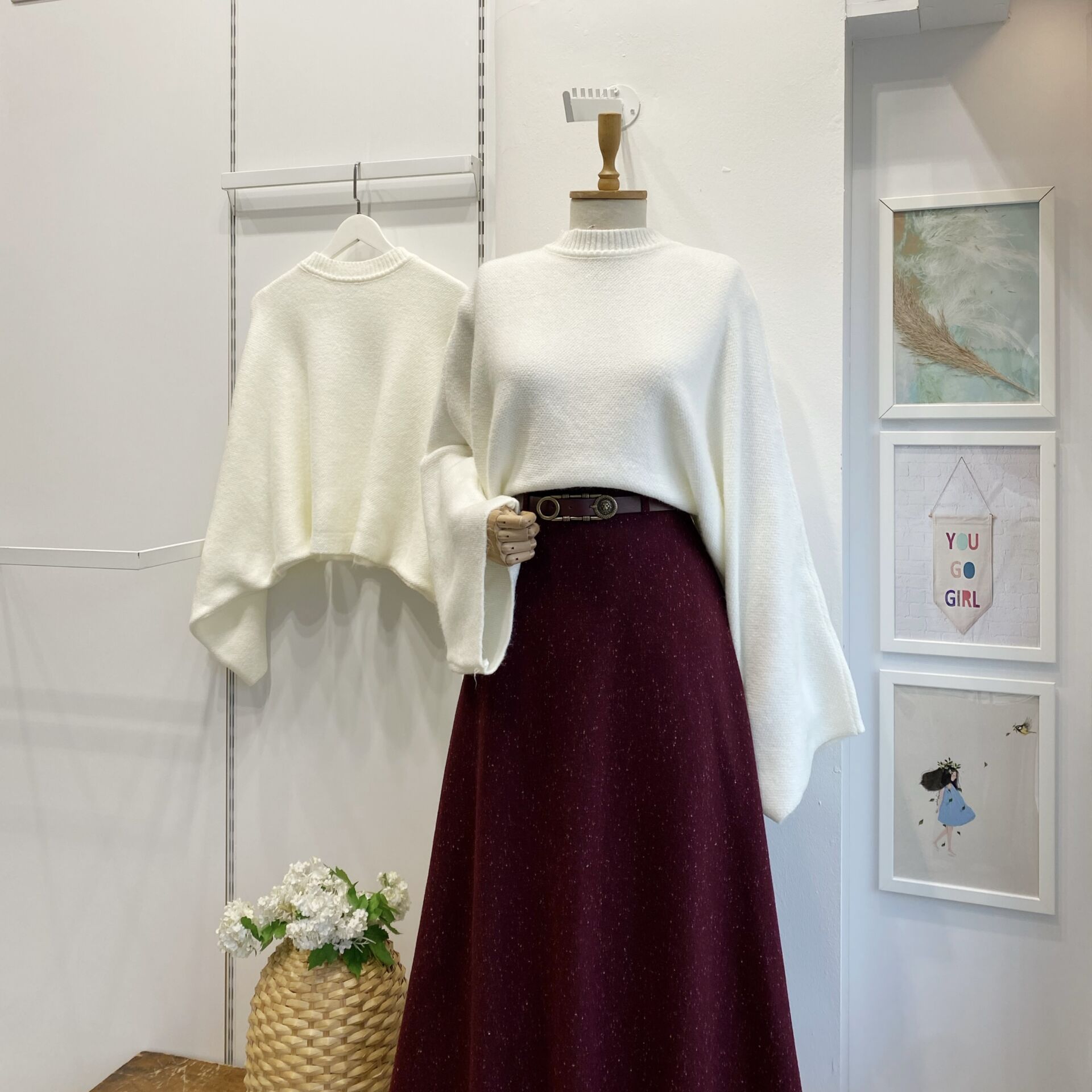 Ekru Oversize Rosella Kazak