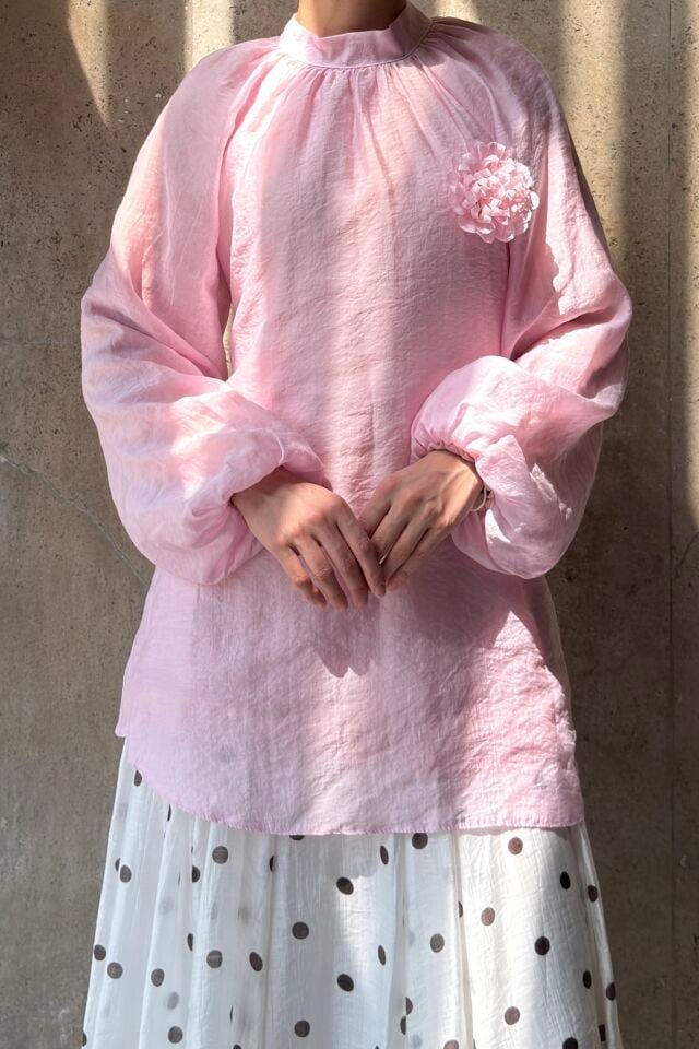 Pembe Bel Bağlı Bloome Tunik