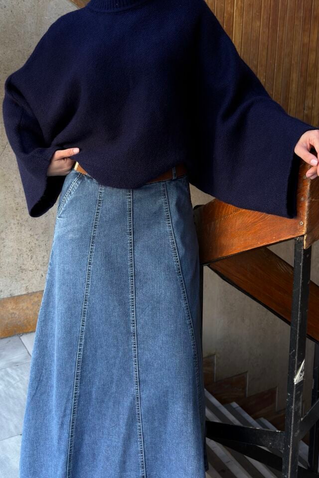 Lacivert Oversize Rosella Kazak