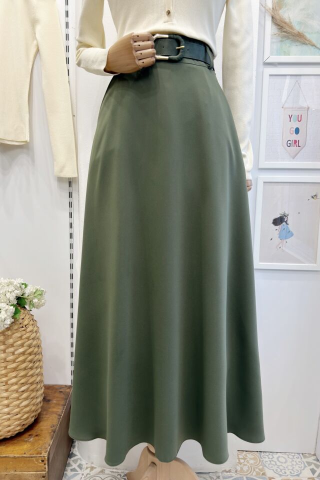 Yeşil Kemerli Saphire Etek