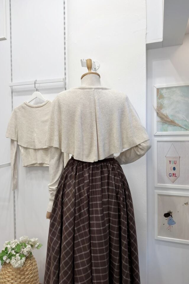 Krem Ridea Pelerinli Kazak