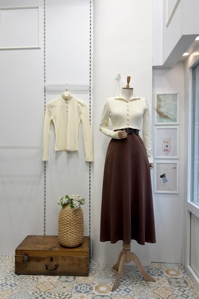 Taba Kemerli Saphire Etek