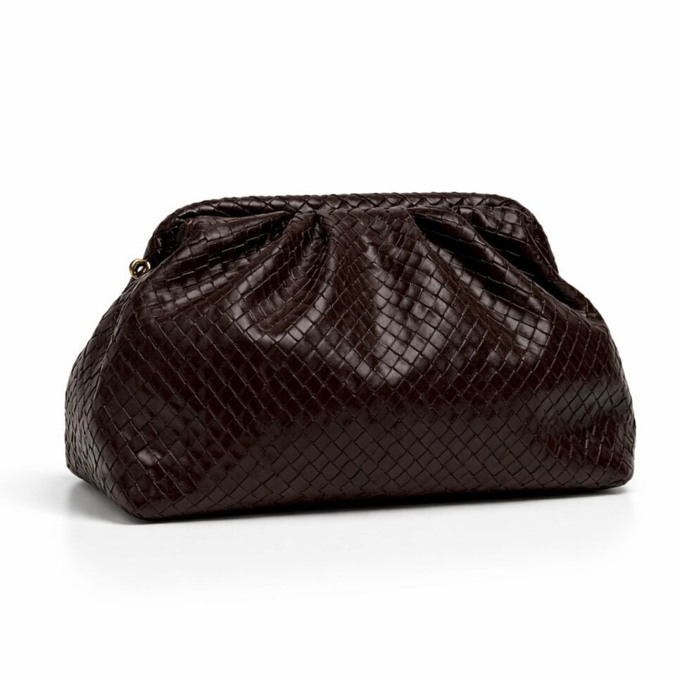 Acı Kahve Legacy Balıksırtı Desenli Çanta