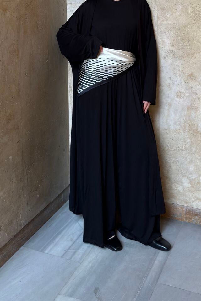 Siyah Üçlü Cozy Takım