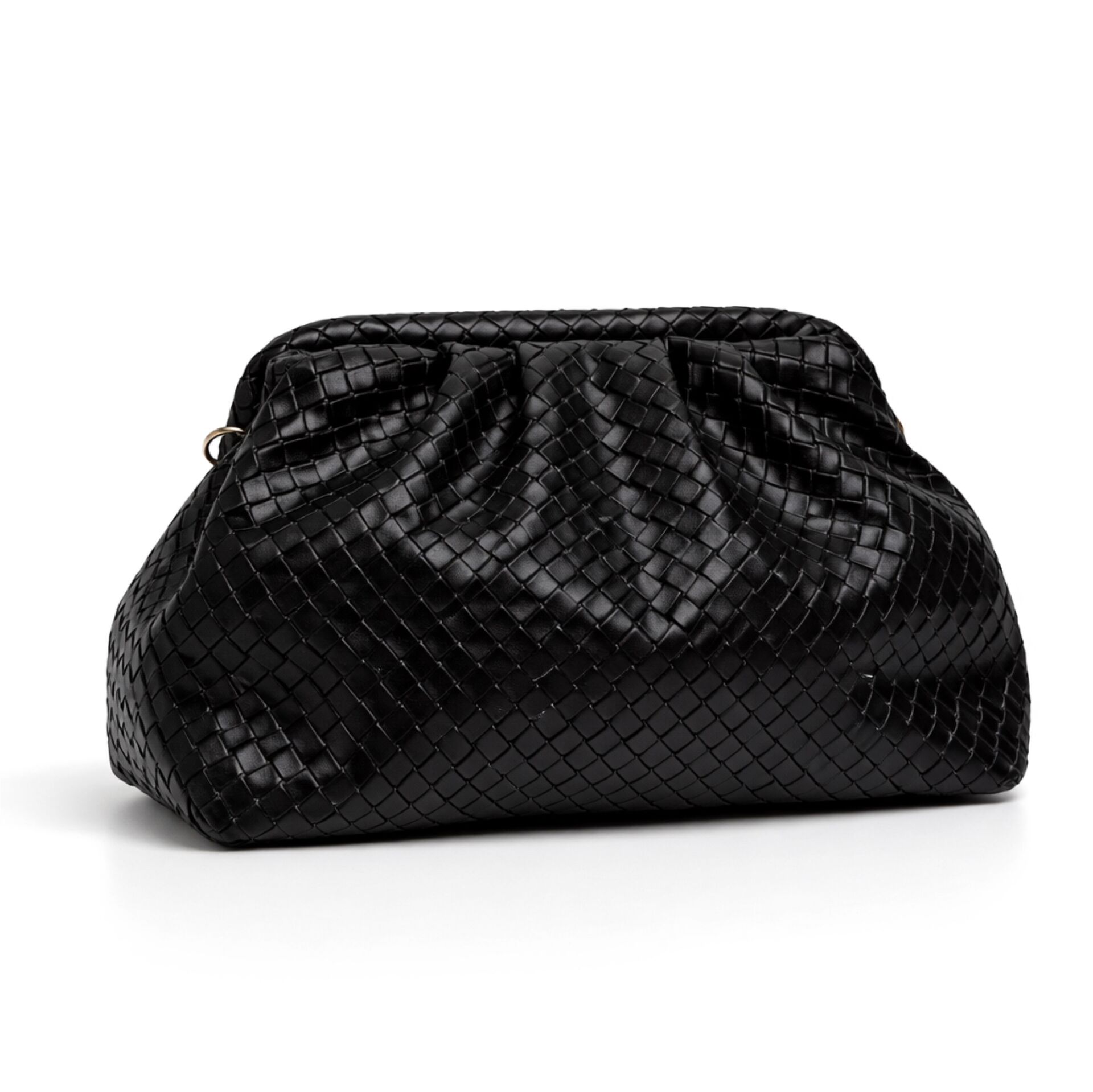 Siyah Legacy Balıksırtı Desenli Çanta