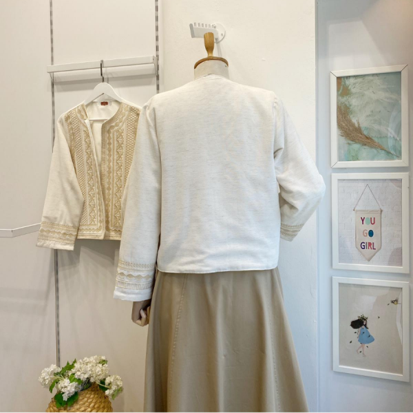 Vizon Nakışlı Lovely Ceket