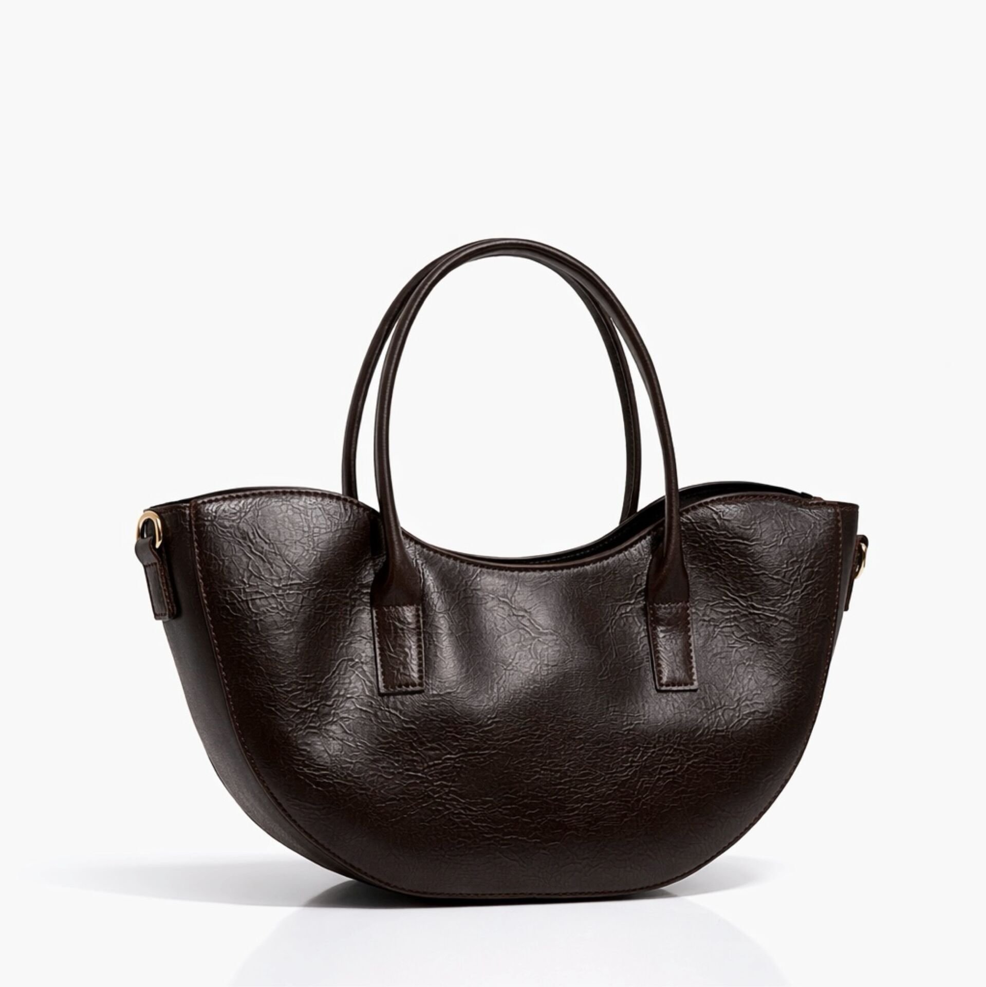 Acı Kahve Deri Görünümlü Florence Çanta