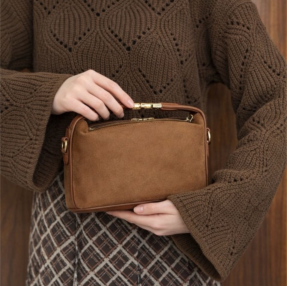 Taba Beatrice Süet Çanta