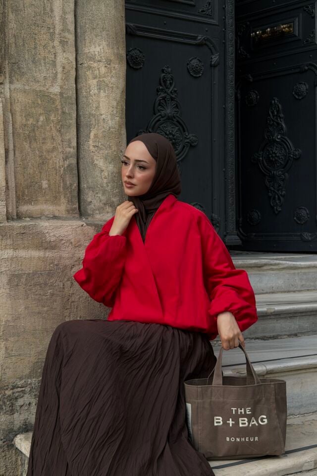 Faya Girls x Kırmızı Bomber Zolar Ceket