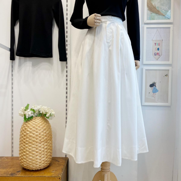 Beyaz Pile Detaylı Marina Etek