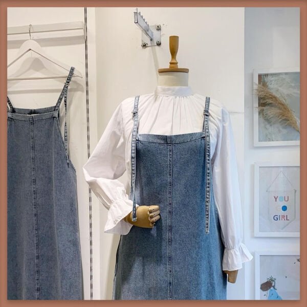 AÇIK RENK CEPLİ KOT SALOPET