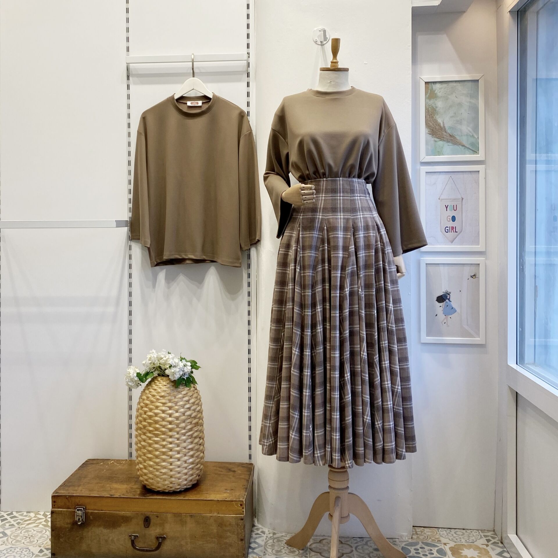 Vizon  Ekoseli Melodie Etek