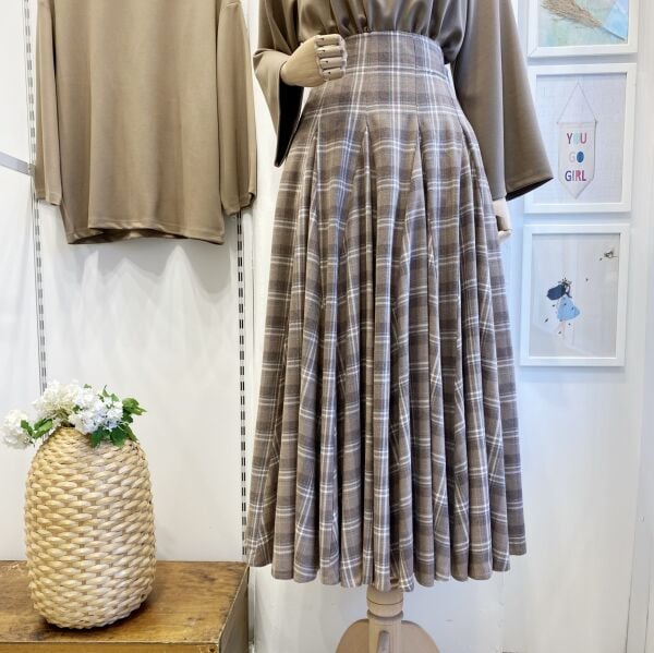 Vizon  Ekoseli Melodie Etek