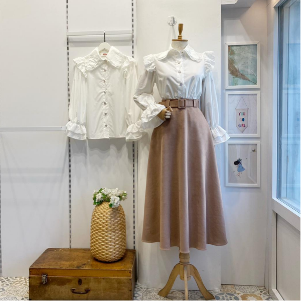 Vizon Süet Velours Etek