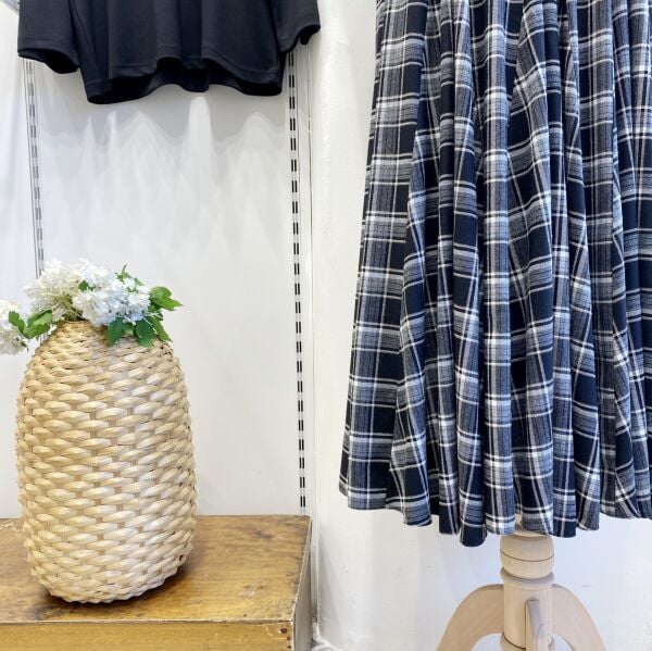 Siyah Ekoseli Melodie Etek