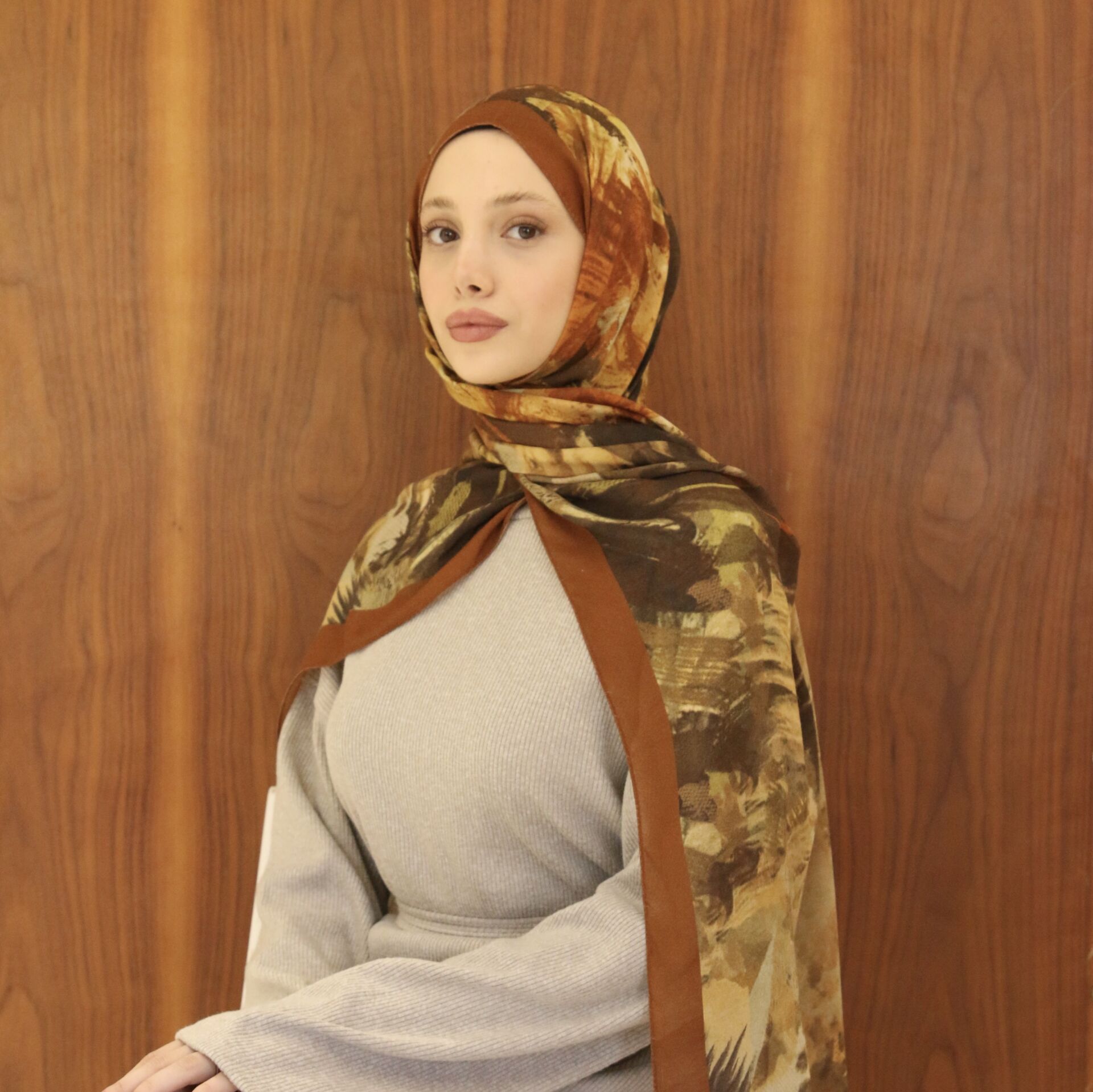 Waterly Taba Desenli Şal