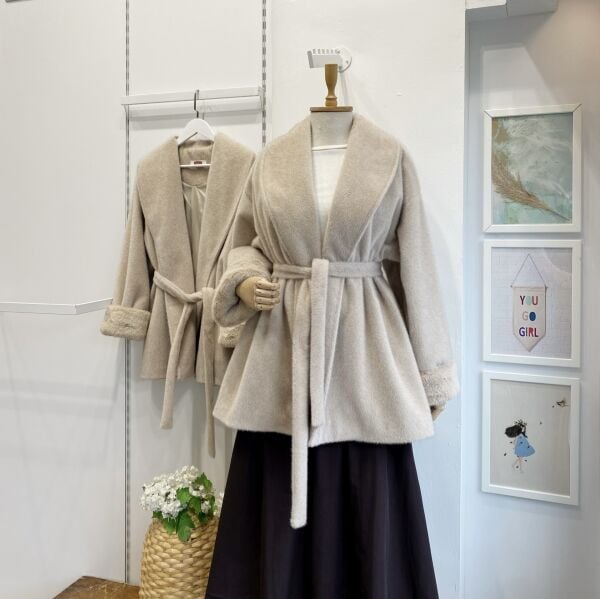 Vizon Peluş Kürk Kaban