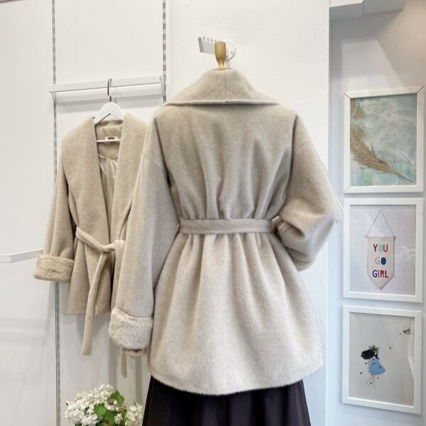 Vizon Peluş Kürk Kaban