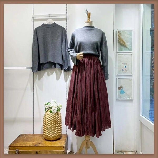 Bordo Crush Vual Keten Etek