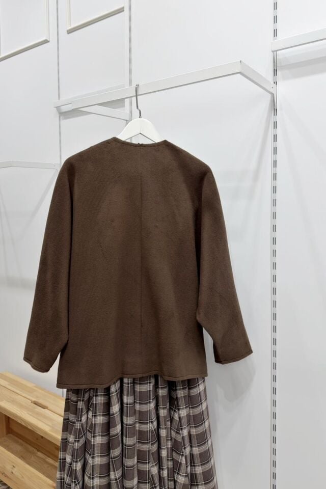 Kahverengi Winona Angora Kumaş Ceket