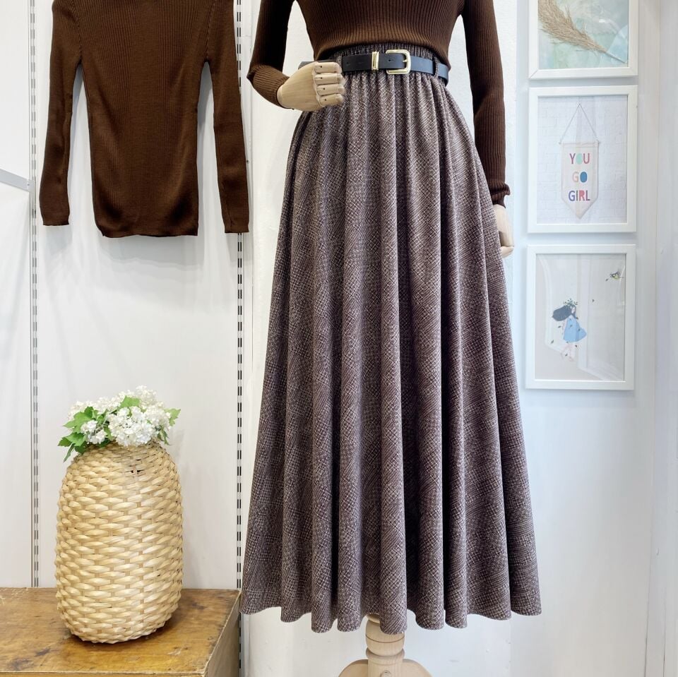 Kahverengi Mermer Desenli Kemerli Etek