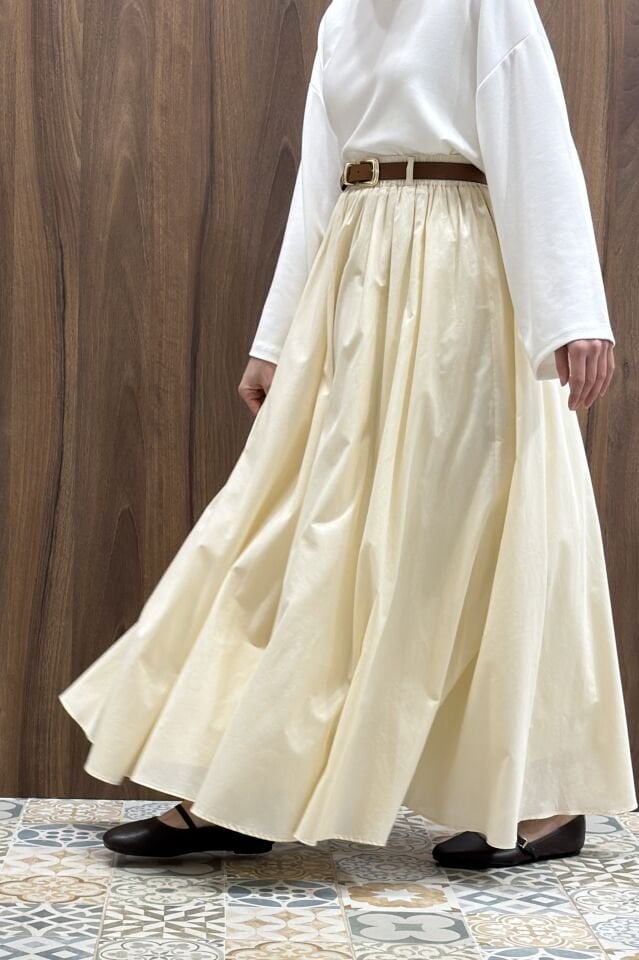 Krem Ceinture Kemerli Keten Etek